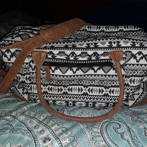 boho Canvas weekender bag